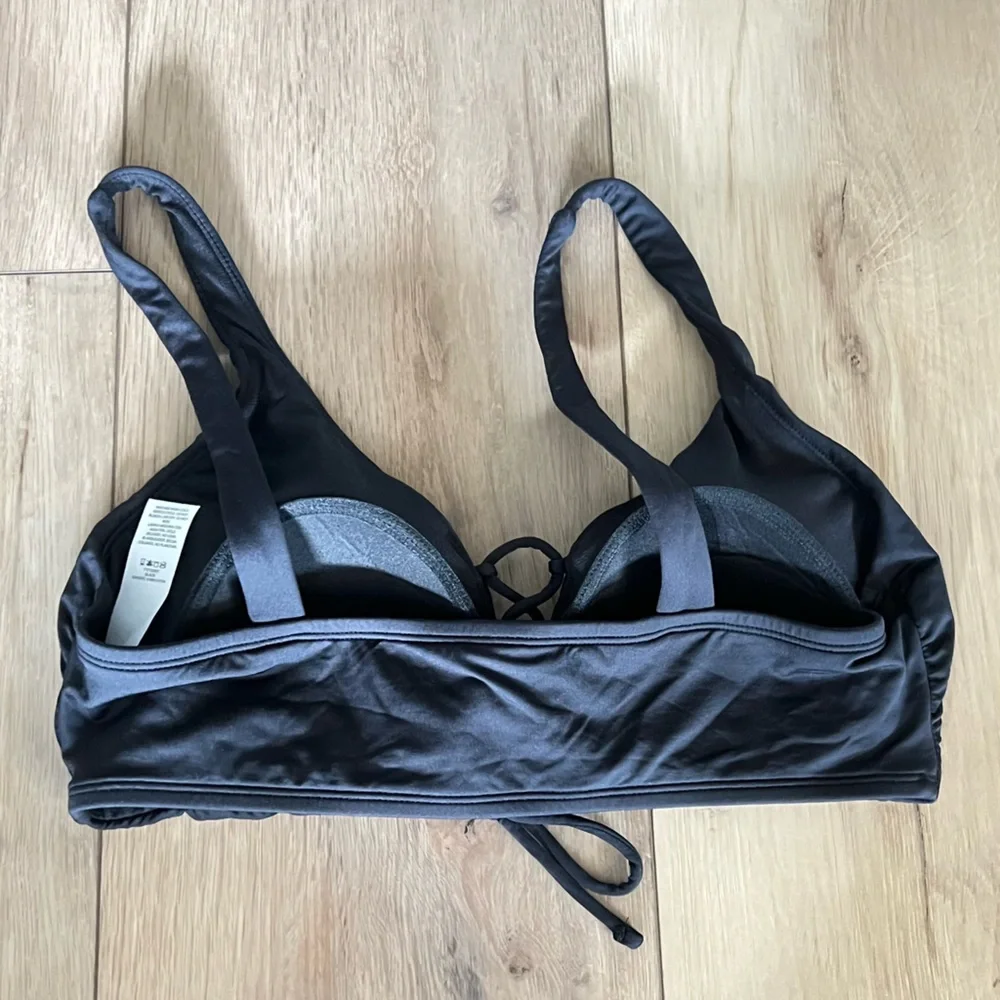Time and tru tie front bikini top